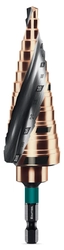 KRAFTOOL COBALT 6-30мм, 13 ступеней, азотирование, винтовая спираль, сверло ступенчатое(29691-6-30-13) zb  29691-6-30-13