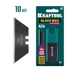KRAFTOOL BlackMax-A24, 10 шт, трапециевидные лезвия (09624-S10) zb  09624-s10