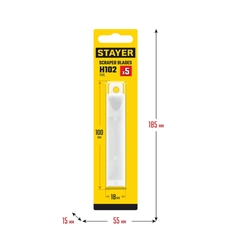STAYER 100 мм, 5 шт, сменное лезвие для скребка 08515 (08515-S5) zb  08515-s5_z02