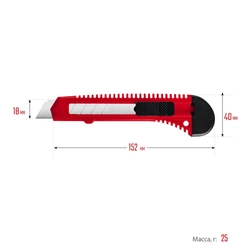 MIRAX 18 мм, нож со сдвижным фиксатором (09125) zb  9125
