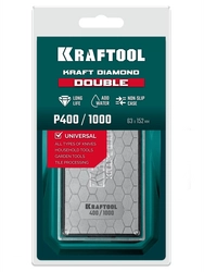 KRAFTOOL DIAMOND DOUBLE Р400/1000, пластина алмазная заточная двухсторонняя (35711-400-1000) zb  35711-400-1000