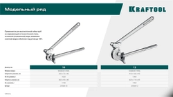 KRAFTOOL Кованый рычажный трубогиб для нержавеющей стали (23508-12) zb  23508-12
