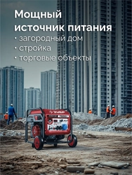 ЗУБР 7500 Вт, инверторный генератор с электростартером и розеткой АВР (СБИ-7500ЕА) zb  сби-7500еа