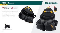 KRAFTOOL KBS-4 пояс монтажника, в комплекте: пояс монтажника и 3 сумки (38760-4) zb  38760-4