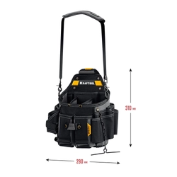 KRAFTOOL KPB-23 поясная сумка с быстросъёмным креплением FastClip, 290 х 310 мм (38766) zb  38766