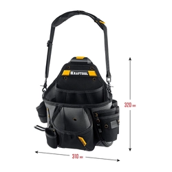 KRAFTOOL KPB-20 поясная сумка с быстросъёмным креплением FastClip, 320 х 310 мм (38767) zb  38767