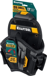 KRAFTOOL KH-17 кобура для шуруповерта с быстросъёмным креплением FastClip, большая (38768) zb  38768