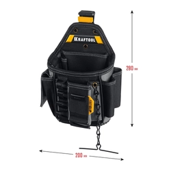 KRAFTOOL KP-13E поясная сумка с быстросъёмным креплением FastClip, 280 х 200 мм (38772) zb  38772