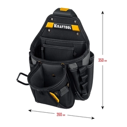 KRAFTOOL KP-27 поясная сумка с быстросъёмным креплением FastClip, 350 х 260 мм (38773) zb  38773