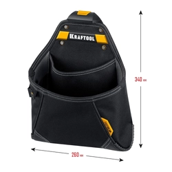 KRAFTOOL KP-12 поясная сумка с быстросъёмным креплением FastClip, 260 х 340 мм (38774) zb  38774