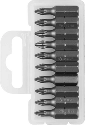 ЗУБР 10 шт, PH1, 25 мм, кованые биты (26001-1-25-10) zb  26001-1-25-10