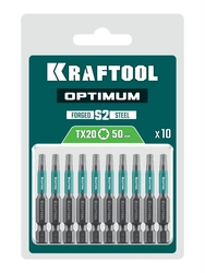 KRAFTOOL OPTIMUM TX 20, 50 мм, 10 шт, биты (26126-20-50-10) zb  26126-20-50-10