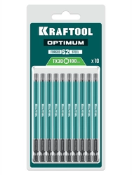 KRAFTOOL OPTIMUM TX 30, 100 мм, 10 шт, биты (26126-30-100-S10) zb  26126-30-100-s10
