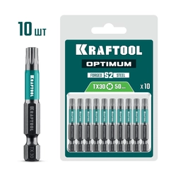 KRAFTOOL OPTIMUM TX 30, 50 мм, 10 шт, биты (26126-30-50-10) zb  26126-30-50-10