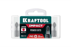 KRAFTOOL Impact PH 2, 25 мм, 10 шт, ударные биты (26191-2-25-S10) zb  26191-2-25-s10