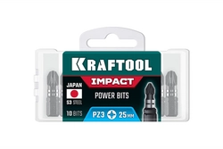 KRAFTOOL Impact PZ 3, 25 мм, 10 шт, ударные биты (26193-3-25-S10) zb  26193-3-25-s10