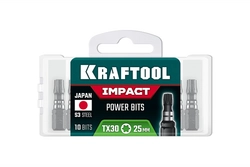 KRAFTOOL Impact TX 30, 25 мм, 10 шт, ударные биты (26195-30-25-S10) zb  26195-30-25-s10