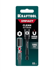 KRAFTOOL CLEAN “Nut driver”, 8 мм, бита с торцовой головкой (26371-08) zb  26371-08
