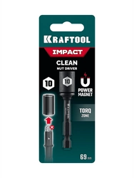 KRAFTOOL CLEAN “Nut driver”, 10 мм, бита с торцовой головкой (26371-10) zb  26371-10