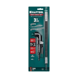 KRAFTOOL RIGHT ANGLE SET, 2 шт, 140 мм, 425 мм, набор: угловая ударная насадка + гибкий ударный адаптер (26778) zb  26778