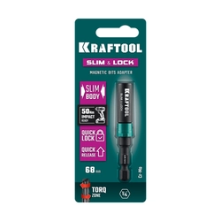 KRAFTOOL SLIM & LOCK, 68 мм, быстросъемный ударный адаптер для шуруповертов (26783-68) zb  26783-68