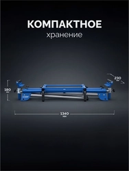 ЗУБР СТ-1200, (1180-2000)х610х970 мм, стол для торцовочных пил, Профессионал (38784) zb  38784