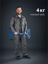 ЗУБР РОС-1, 430x495x(680-1100) мм, роликовая опора с боковыми ограничителями, Профессионал (38787) zb  38787