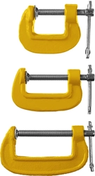 STAYER SG-3, 25-50-75 мм, 3 шт, набор чугунных струбцин G (3212-H3) zb  3212-h3_z03
