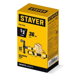 Трубная струбцина STAYER 1/2″ zb  32307-12