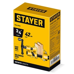 Трубная струбцина STAYER 3/4″ zb  32307-34