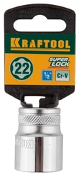 KRAFTOOL SUPER-LOCK, 1/2″, 22 мм, торцовая головка (27801-22) zb  27801-22_z01