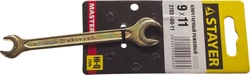 STAYER 9 x 11 мм, рожковый гаечный ключ (27038-09-11) zb  27038-09-11