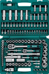 KRAFTOOL X-Drive 108, 108 предм., (1/2″+3/8″+1/4″), универсальный набор инструмента (27888-H108) zb  27888-h108_z03