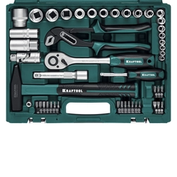 KRAFTOOL EXTREM-66, 66 предм., (1/2″+1/4″), универсальный набор инструмента (27976-H66) zb  27976-h66_z01