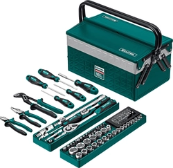 KRAFTOOL GRAND-99, 99 предм., (1/2″+1/4″), Универсальный набор инструмента (27978-H99) zb  27978-h99