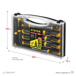 STAYER Hercules-K11 набор отверток 11 шт zb  25055-h11