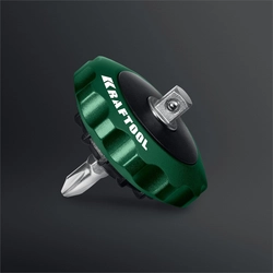 KRAFTOOL SPACE Ratchet суперкомпактная реверсивная трещотка для бит и головок (25890) zb  25890