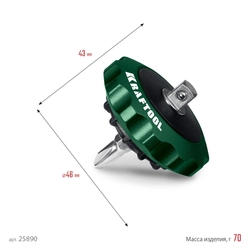 KRAFTOOL SPACE Ratchet суперкомпактная реверсивная трещотка для бит и головок (25890) zb  25890