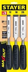 STAYER Max-Cut, 3 предм., набор стамесок (1820-H3) zb  1820-h3_z01