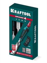 KRAFTOOL GRAND-4 набор стамесок-долот с двухкомпонентной рукояткой, 4 шт zb  1818-h4
