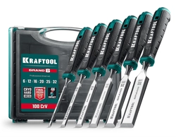 KRAFTOOL GRAND-6 набор стамесок-долот с двухкомпонентной рукояткой, 6 шт zb  1818-h6