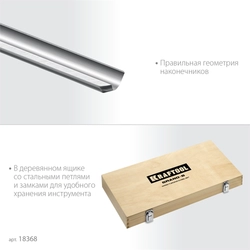 KRAFTOOL Grand-6 6 предм., набор токарных резцов по дереву (18368) zb  18368