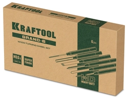 KRAFTOOL Grand-6 6 предм., набор токарных резцов по дереву (18368) zb  18368
