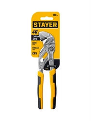 STAYER PlierWrench 180 мм, захват 40 мм, переставные клещи-гаечный ключ (22401) zb  22401