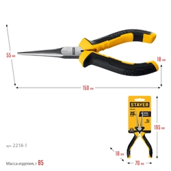 STAYER 150 мм, Мини-тонкогубцы удлиненные(2218-1) zb  2218-1_z03