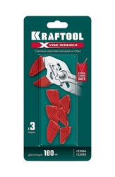 KRAFTOOL Vise-Wrench сменные защитные накладки на губки, для клещей 180 мм, набор из 3-х пар (22066-S3) zb  22066-s3