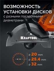 KRAFTOOL 3700 Вт, 400 мм, без диска, бензорез по бетону (бетонорез) (K770-16) zb  k770-16
