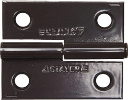 STAYER 50 x 43 x 1.8 мм, разъемная, левая, цвет коричневый, карточная петля (37613-50-3L) zb  37613-50-3l