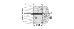 ЗУБР  10 х 140 мм, металлический стержень, 100 шт, дюбель для изоляционных материалов (4-301525-10-140) 4-301525-10-140_z01