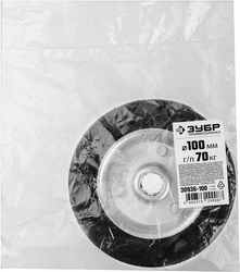 ЗУБР  d 100 мм, г/п 70 кг, игольчатый подшипник, резина/металл, колесо, Профессионал (30936-100) 30936-100